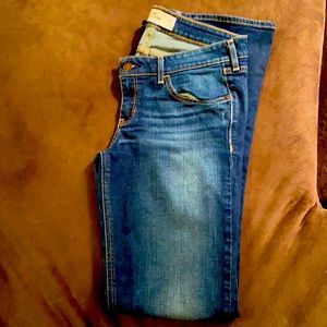 Hollister and American Eagle boot cut jeans